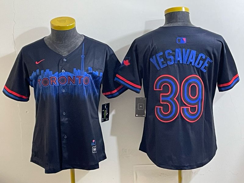 Women 2025 Nike Toronto Blue Jays #39 Yesavage Blue Game MLB Jersey 07